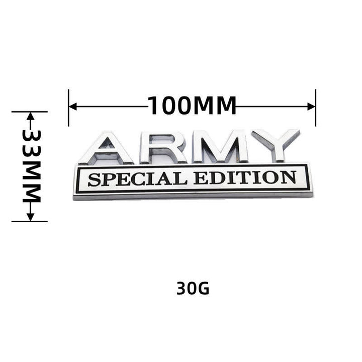 ARMY SPECIAL EDITION Metallaufkleber Autoabzeichen