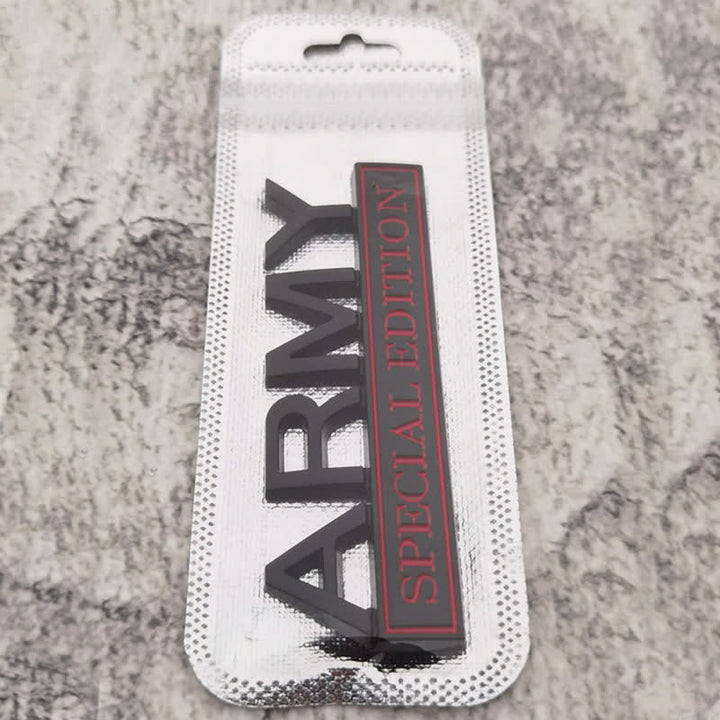 ARMY SPECIAL EDITION Metallaufkleber Autoabzeichen