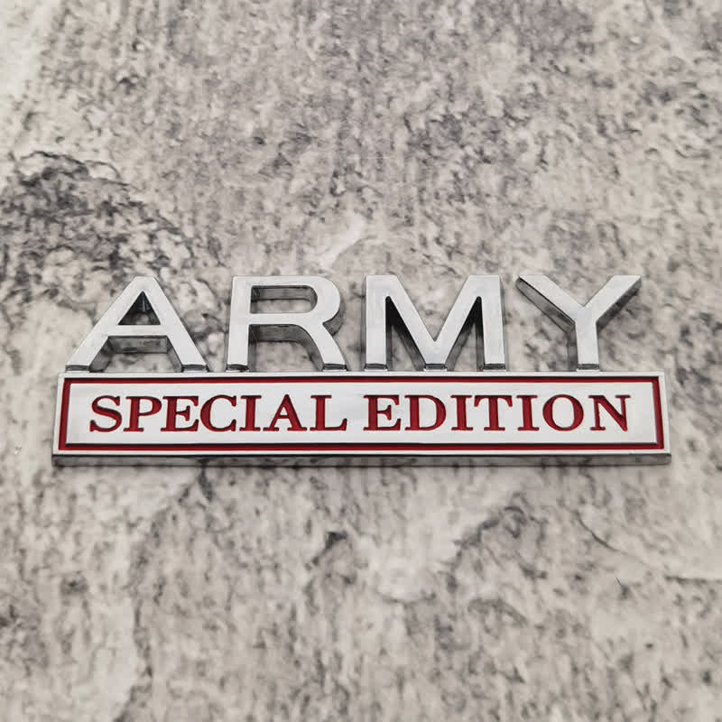 ARMY SPECIAL EDITION Metallaufkleber Autoabzeichen