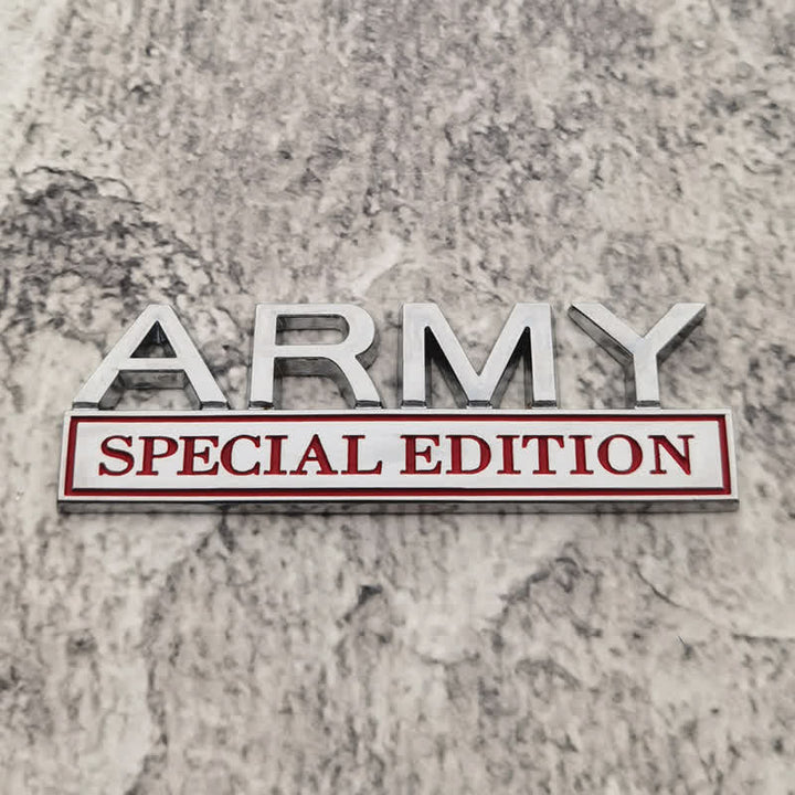 ARMY SPECIAL EDITION Metallaufkleber Autoabzeichen