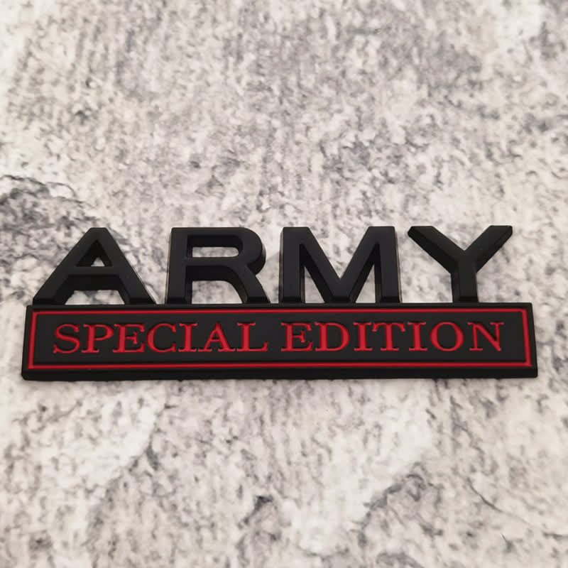 ARMY SPECIAL EDITION Metallaufkleber Autoabzeichen
