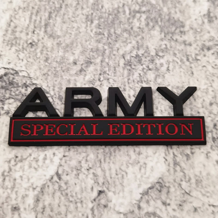 ARMY SPECIAL EDITION Metallaufkleber Autoabzeichen