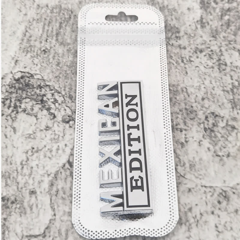 MEXICAN EDITION Metallaufkleber Autoabzeichen