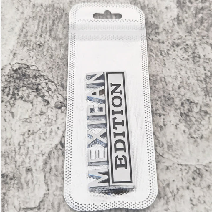 MEXICAN EDITION Metallaufkleber Autoabzeichen