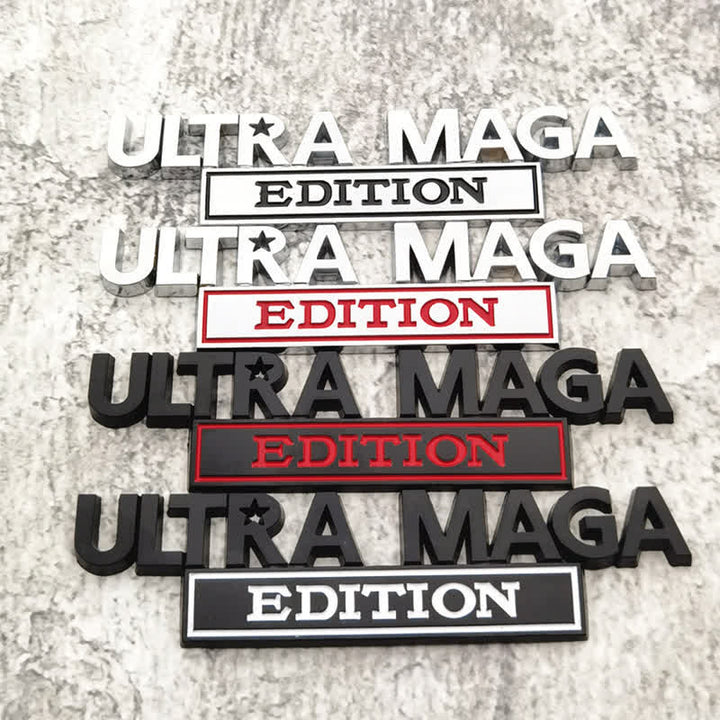 ULTRA MAGA EDITION Metallaufkleber Autoabzeichen
