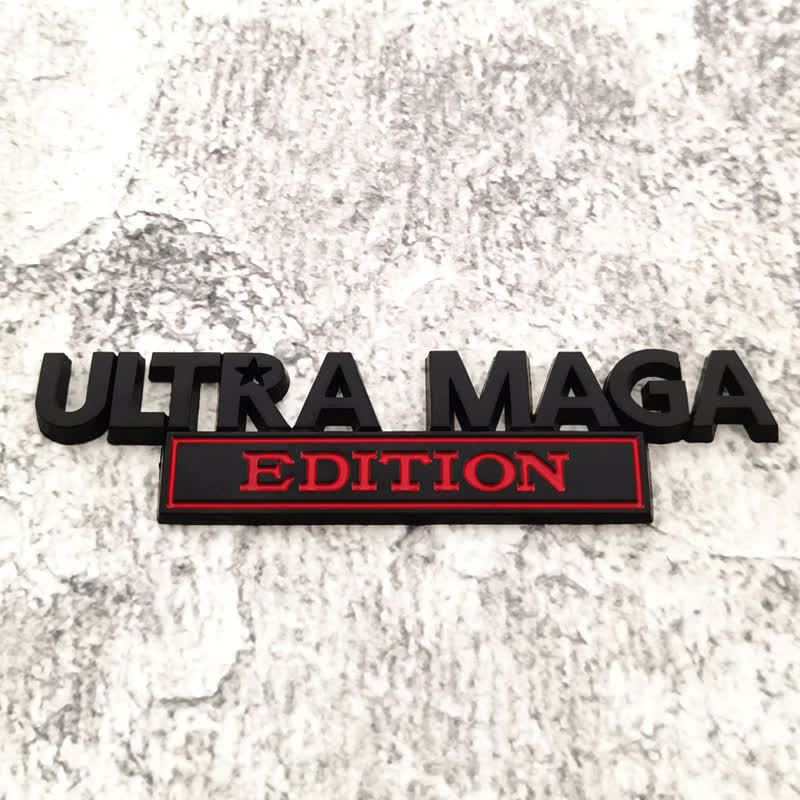 ULTRA MAGA EDITION Metallaufkleber Autoabzeichen