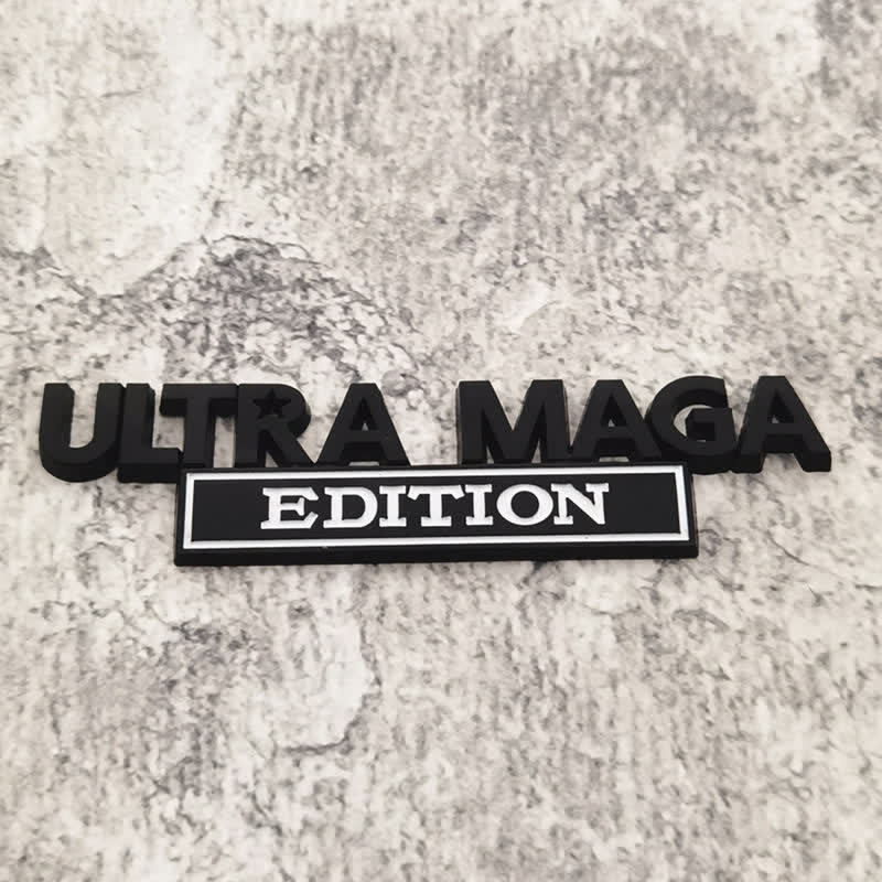 ULTRA MAGA EDITION Metallaufkleber Autoabzeichen