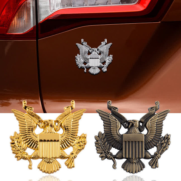 Force Winged Eagle Metallaufkleber Autoabzeichen