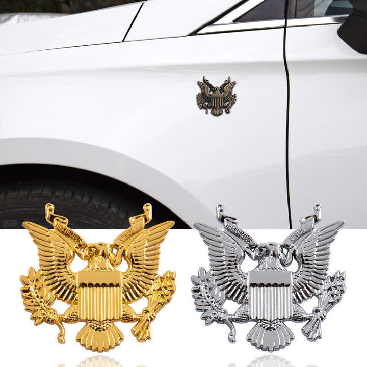 Force Winged Eagle Metallaufkleber Autoabzeichen
