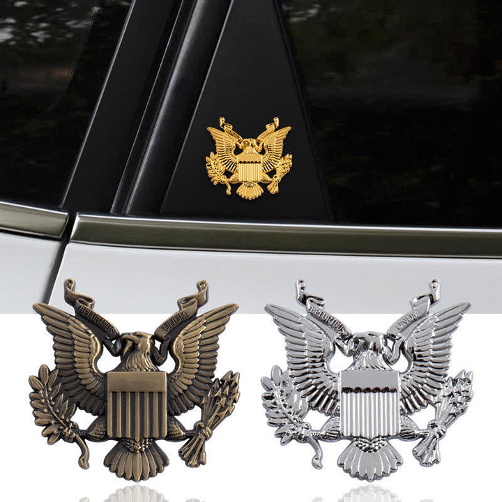 Force Winged Eagle Metallaufkleber Autoabzeichen