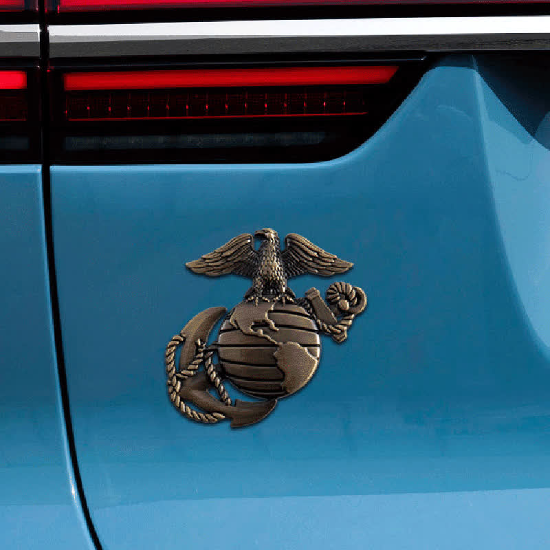 Marine Adler Globus Anker Metall Aufkleber Autoabzeichen
