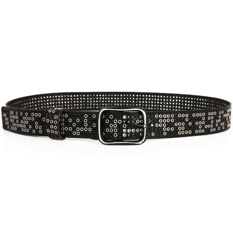 Unisex-Nieten Heavy Metal Cowboy Punk Ledergürtel