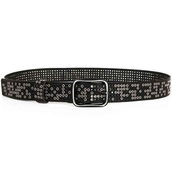 Unisex-Nieten Heavy Metal Cowboy Punk Ledergürtel