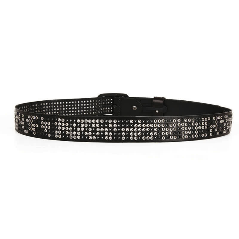 Unisex-Nieten Heavy Metal Cowboy Punk Ledergürtel