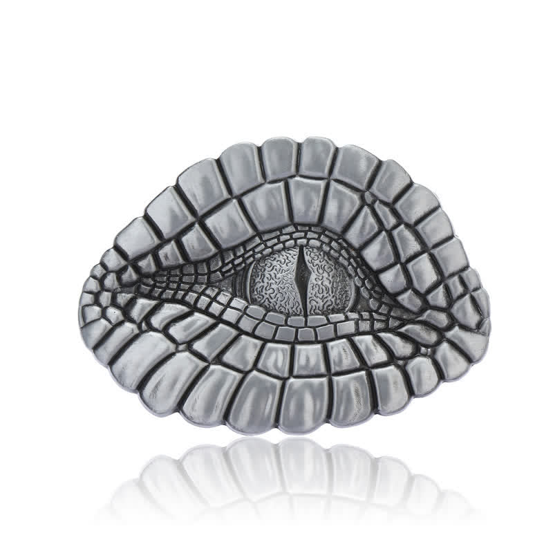 Herren DIY Watcher Alligator Auge Schnalle Ledergürtel