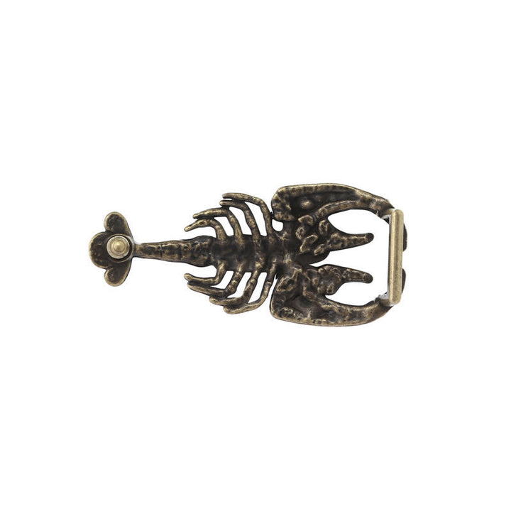 Herren DIY Tier Mini Skorpion Schnallen Leder Gürtel