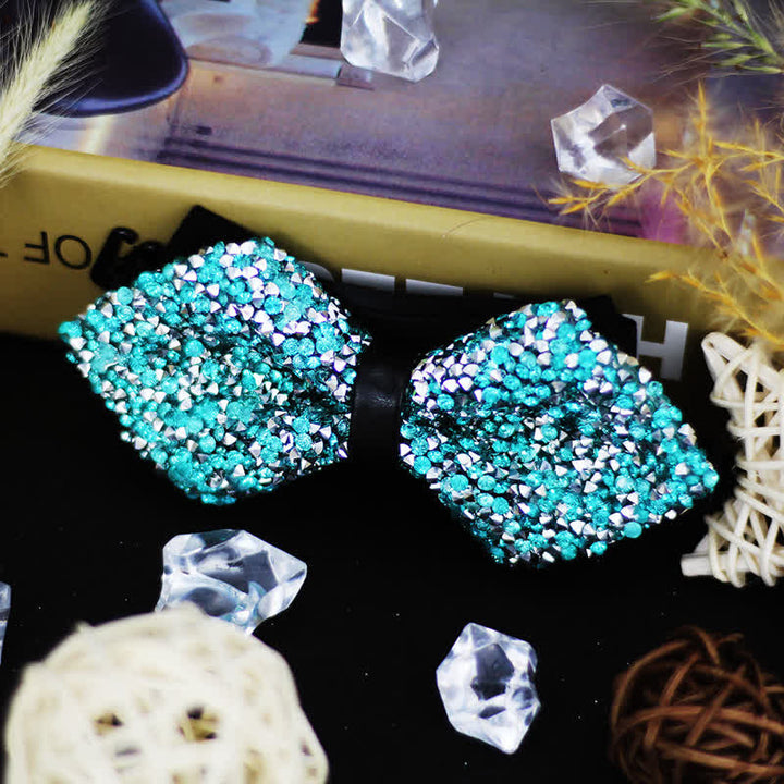 Sparkle Strass Doppelbeschichtete Spitzfliege für Herren