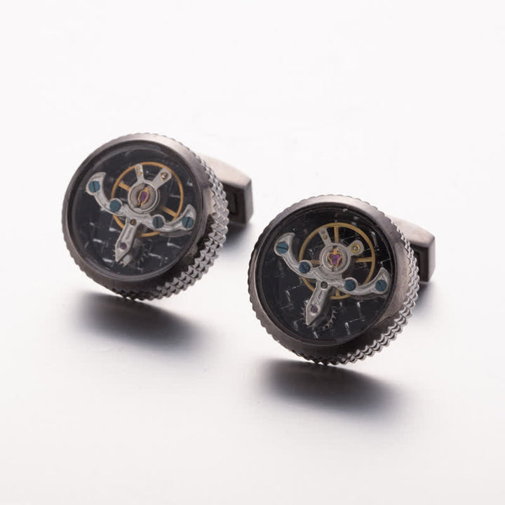 Herren Tourbillon Mechanische Uhr Manschettenknöpfe - image 4