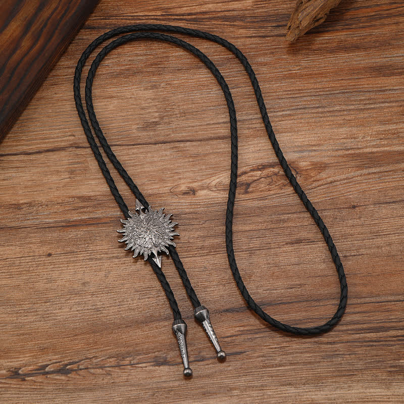 Vintage-Sonnenblumenpfeil-Design-Bolo-Krawatte