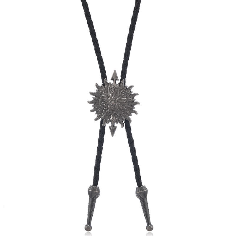 Vintage-Sonnenblumenpfeil-Design-Bolo-Krawatte