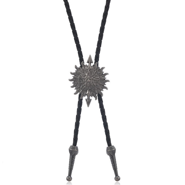 Vintage-Sonnenblumenpfeil-Design-Bolo-Krawatte