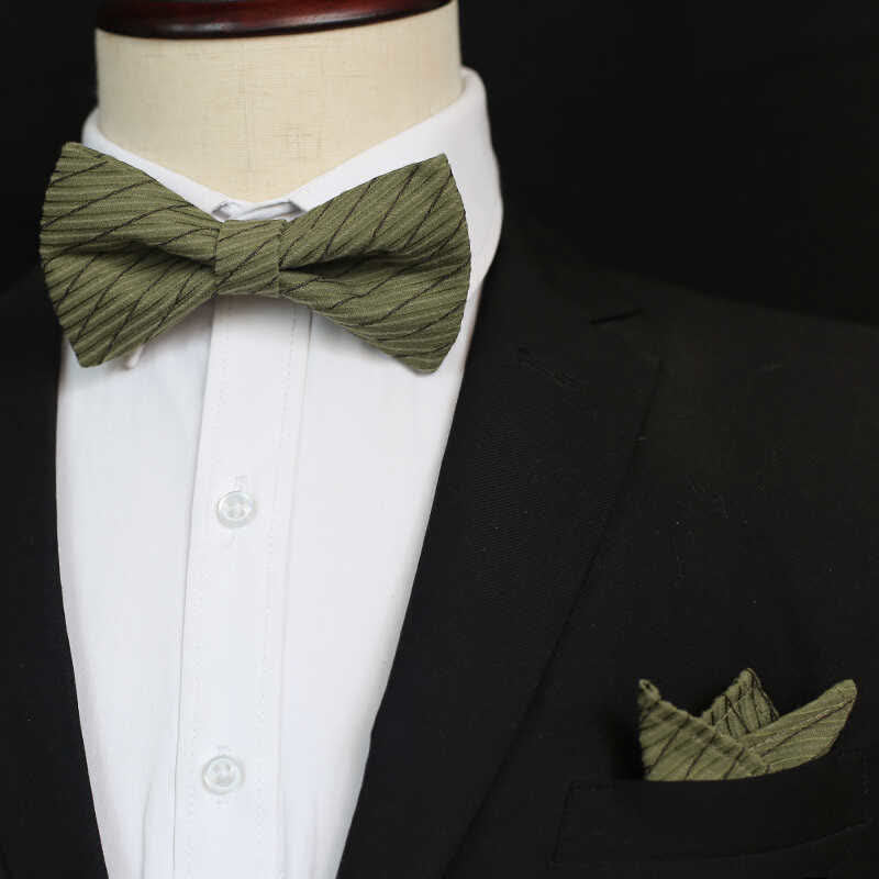 Herrengrüne Serie Köper Hochzeit Fliege