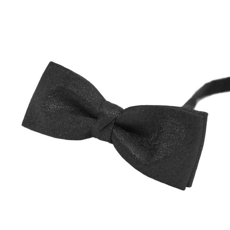 Elegante schwarze Fliege mit dezentem Glanz für Männer