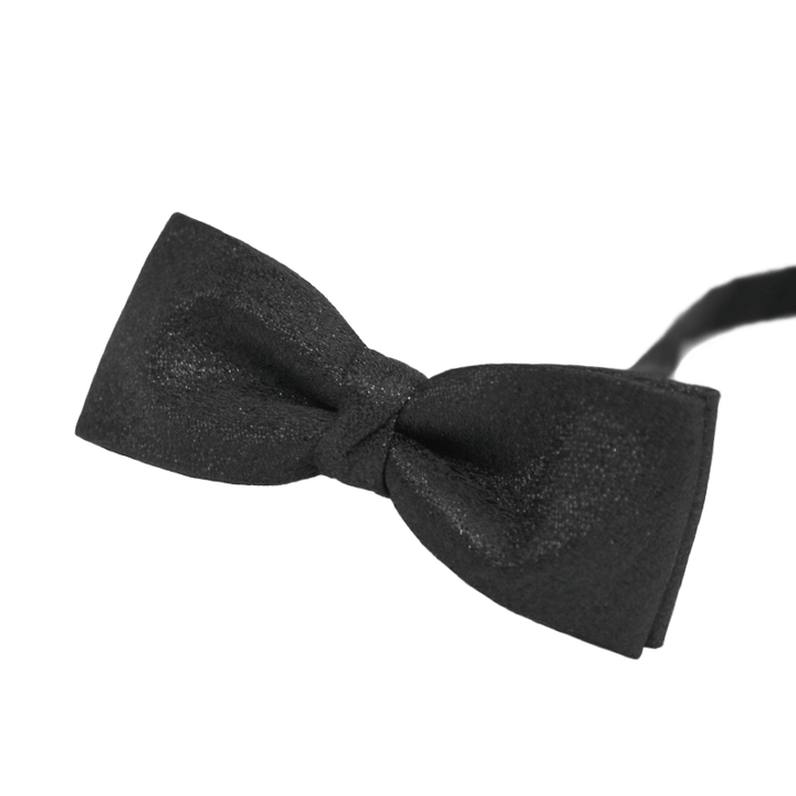 Elegante schwarze Fliege mit dezentem Glanz für Männer