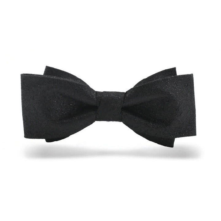 Elegante schwarze Fliege mit dezentem Glanz für Männer