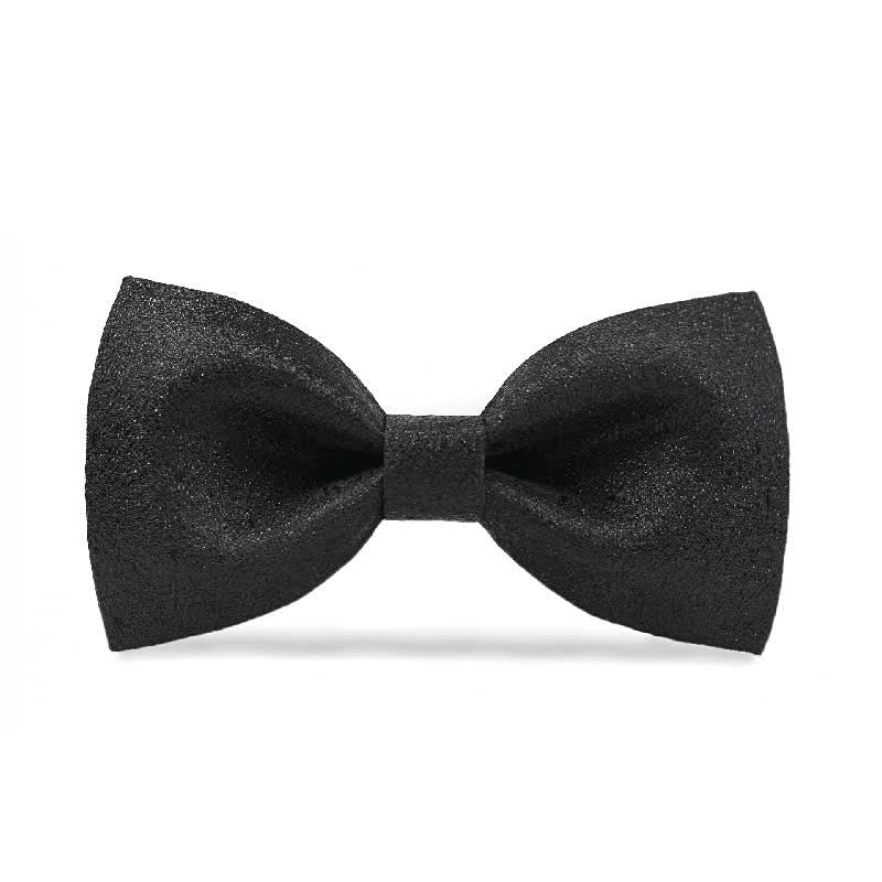 Elegante schwarze Fliege mit dezentem Glanz für Männer