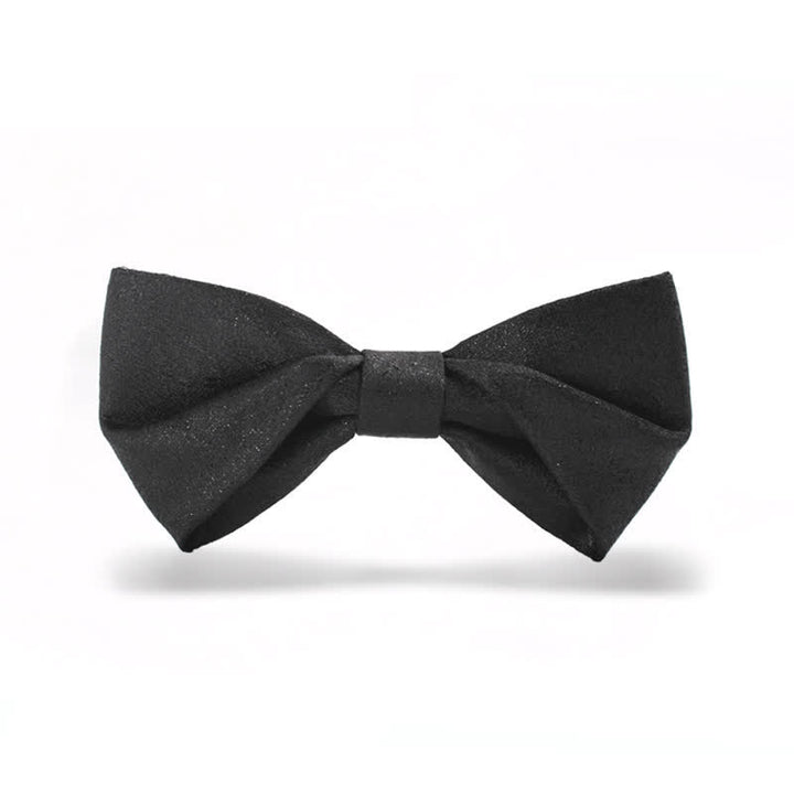 Elegante schwarze Fliege mit dezentem Glanz für Männer