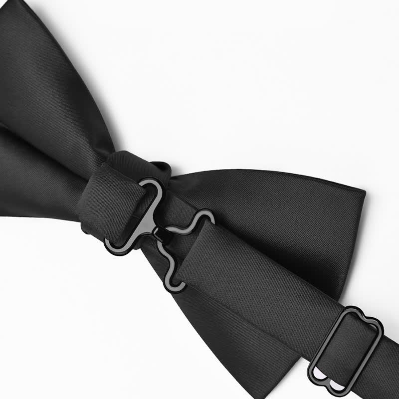 Elegante, marineblaue Fliege mit floralem Muster für Herren