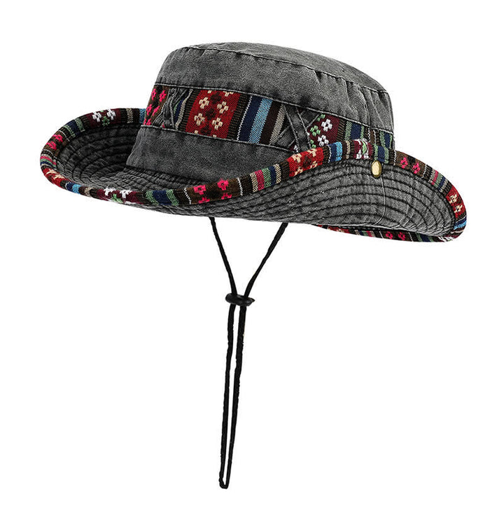 Unisex Boho Geometrischer Floraler Anglerhut