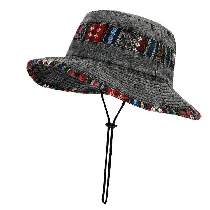Unisex Boho Geometrischer Floraler Anglerhut