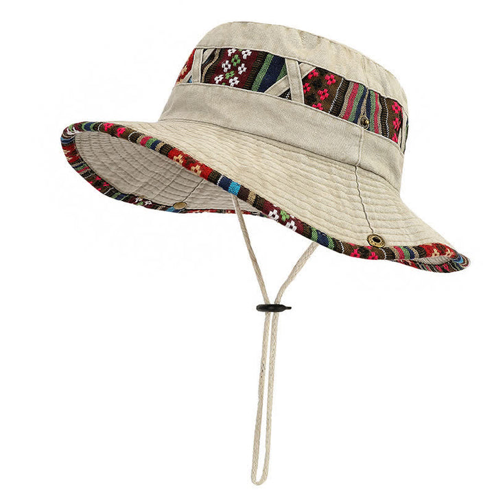 Unisex Boho Geometrischer Floraler Anglerhut