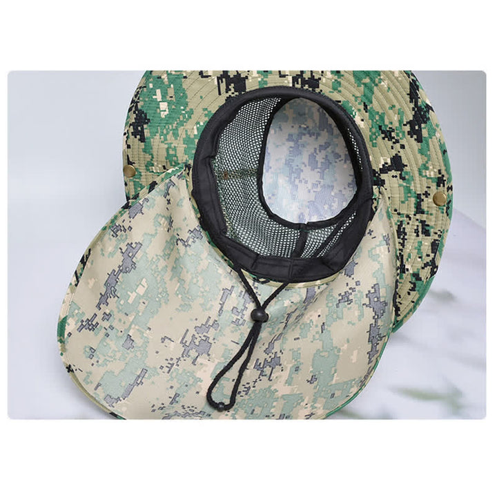Herren Tarnnetz Design Sonnenhut