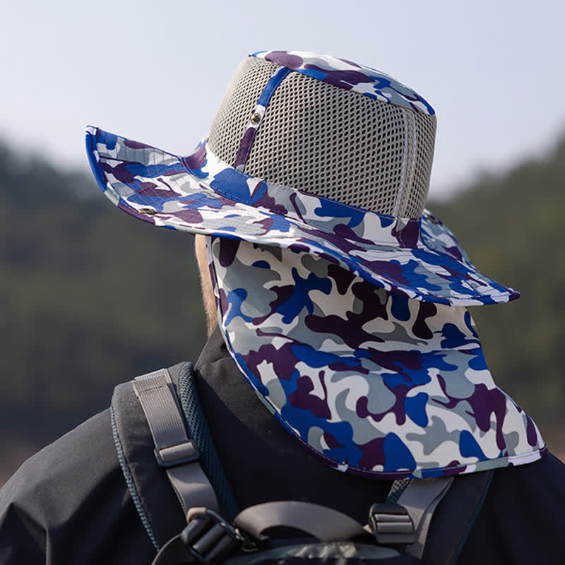 Herren Tarnnetz Design Sonnenhut