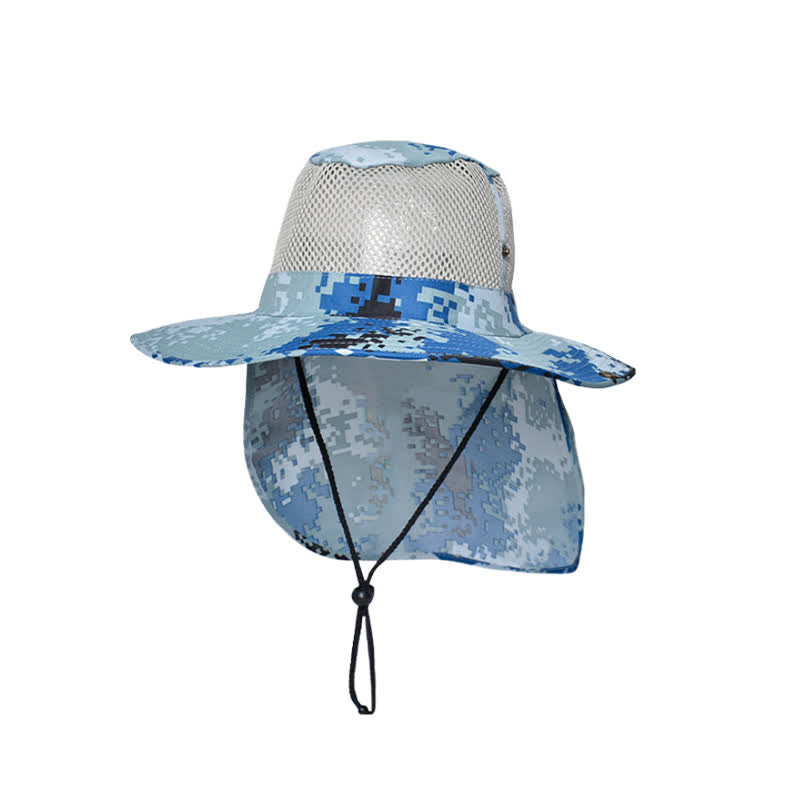 Herren Tarnnetz Design Sonnenhut