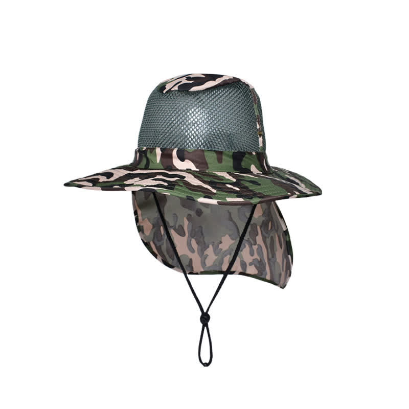 Herren Tarnnetz Design Sonnenhut