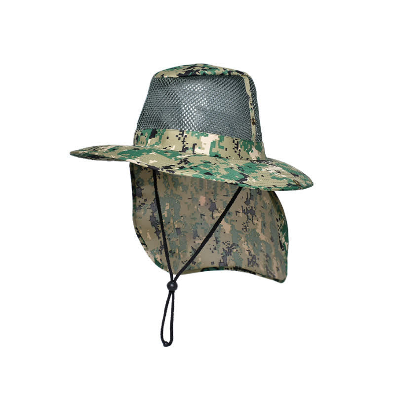 Herren Tarnnetz Design Sonnenhut