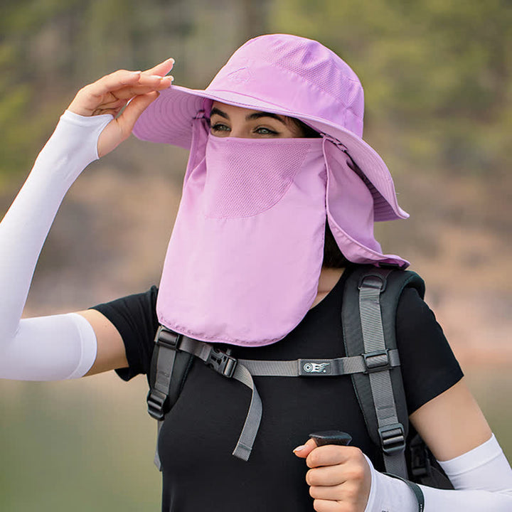 Männer Wanderhut mit abnehmbarer Gesichtsmaske