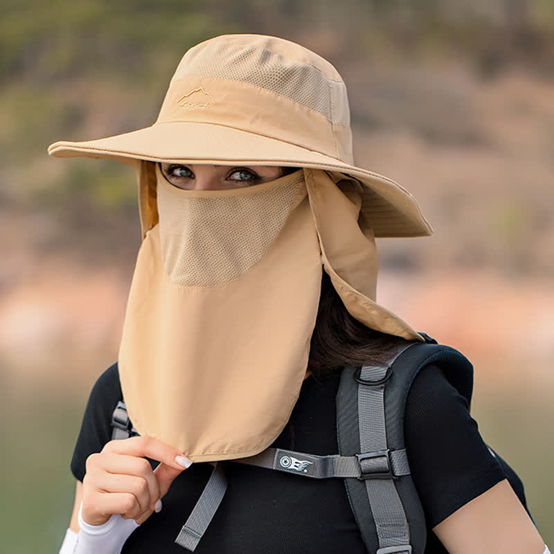 Männer Wanderhut mit abnehmbarer Gesichtsmaske