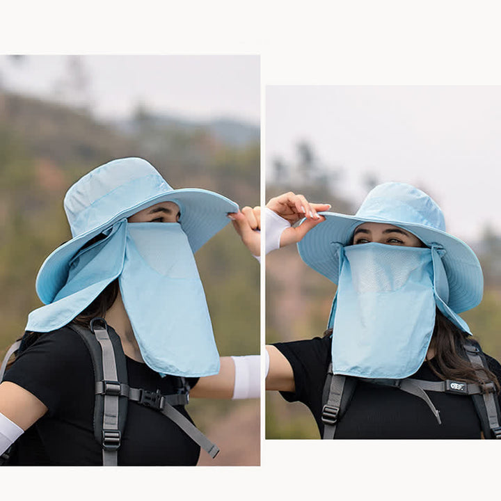 Männer Wanderhut mit abnehmbarer Gesichtsmaske