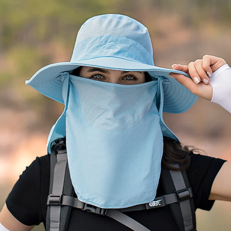 Männer Wanderhut mit abnehmbarer Gesichtsmaske