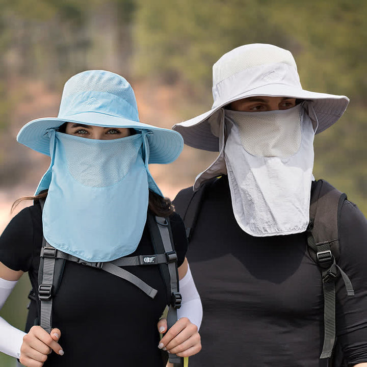 Männer Wanderhut mit abnehmbarer Gesichtsmaske