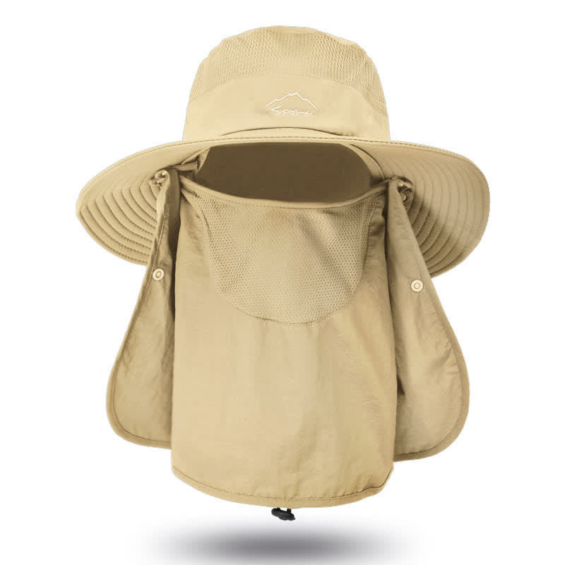 Männer Wanderhut mit abnehmbarer Gesichtsmaske