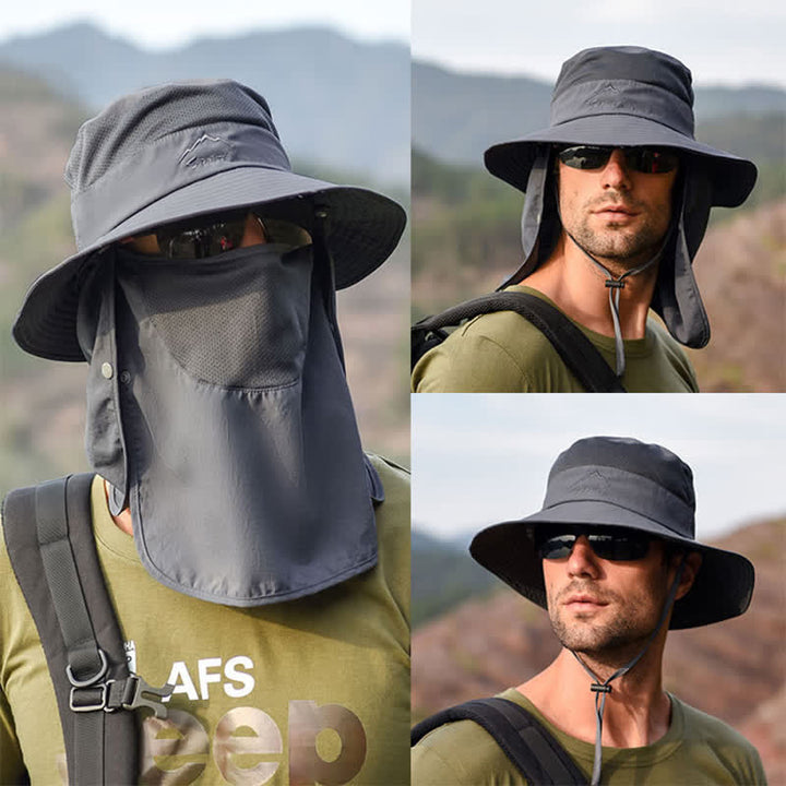 Männer Wanderhut mit abnehmbarer Gesichtsmaske