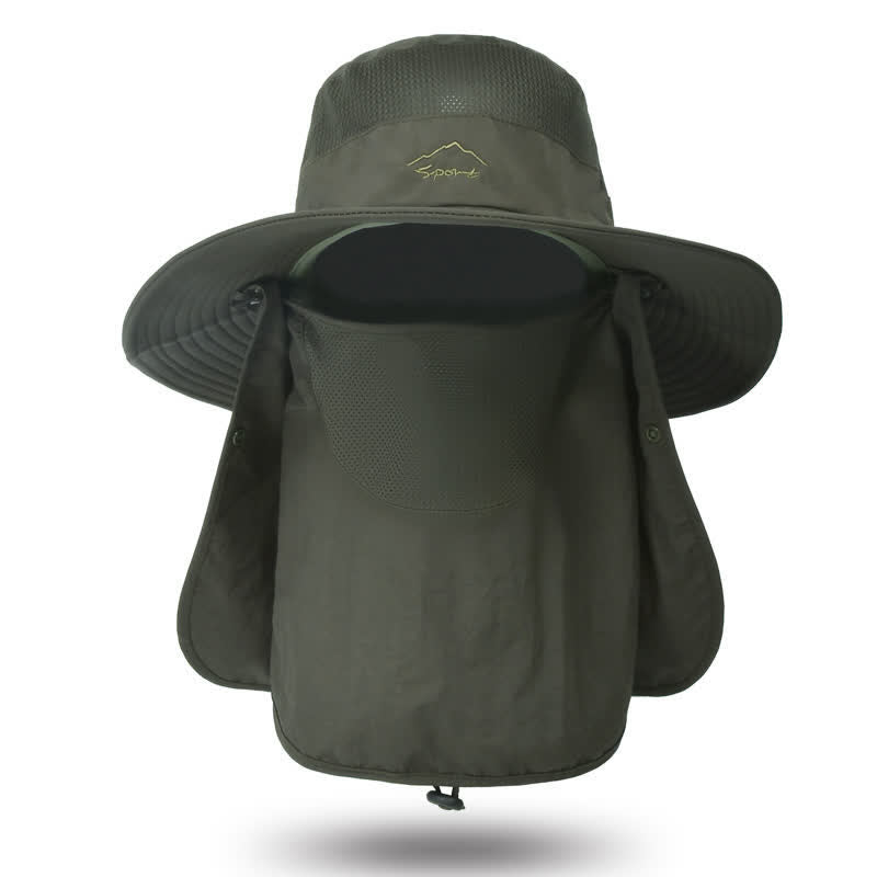 Männer Wanderhut mit abnehmbarer Gesichtsmaske