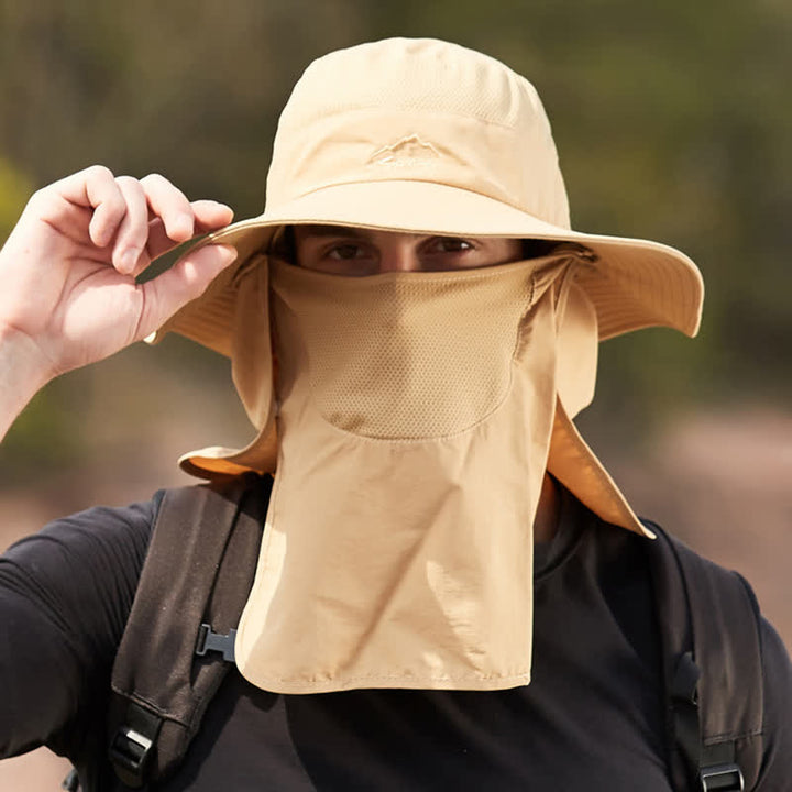 Männer Wanderhut mit abnehmbarer Gesichtsmaske
