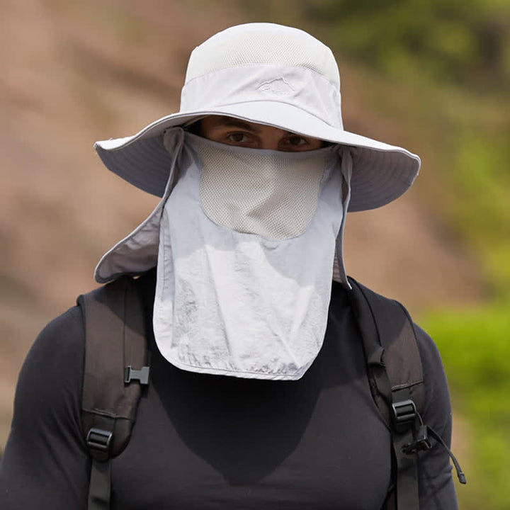 Männer Wanderhut mit abnehmbarer Gesichtsmaske